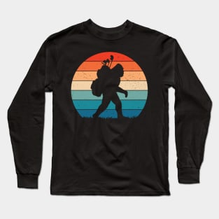 Retro Bigfoot Golf Long Sleeve T-Shirt